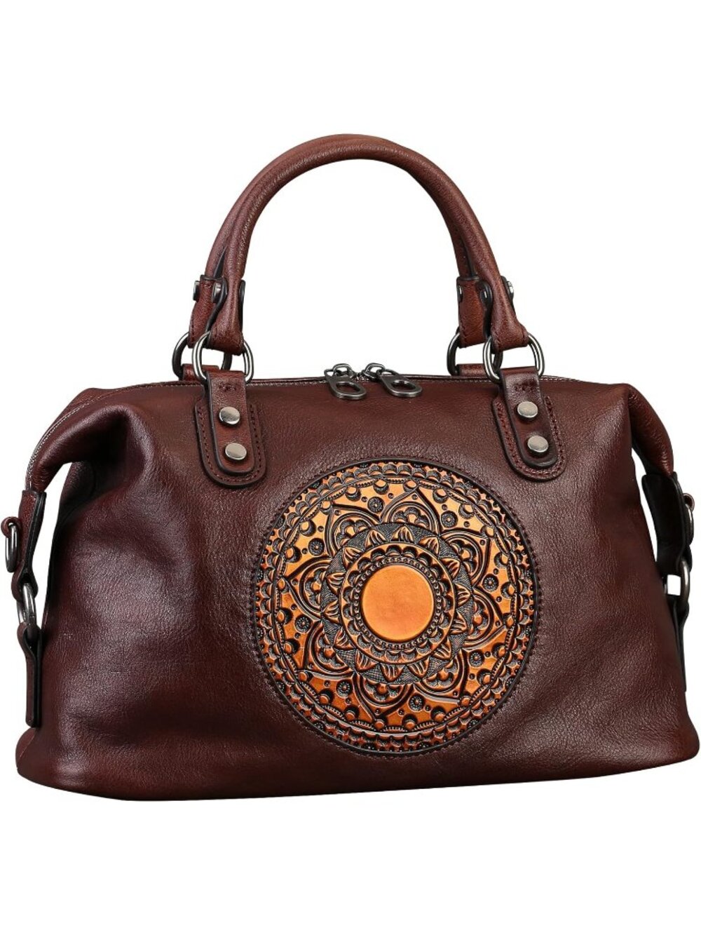 New Women Genuine Leather Retro Crossbody Handbag Tote Bag